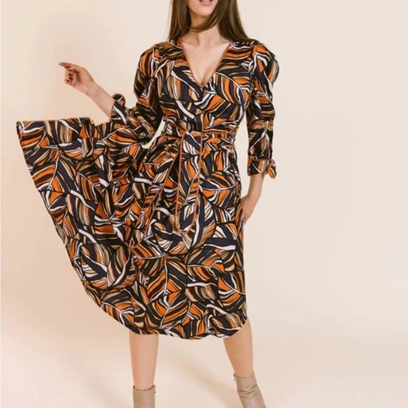 La Roque Dresses & Skirts - Laroque Davis Dress Copper Leaf Sz XS